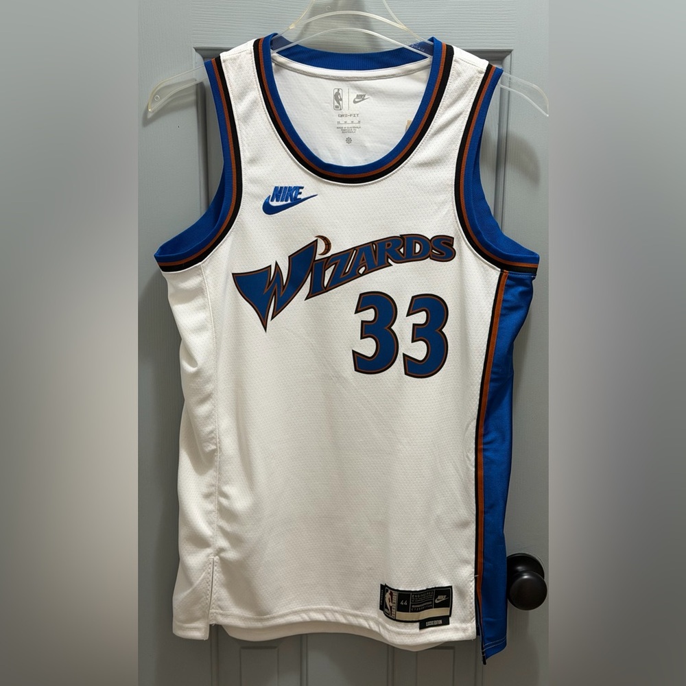 NEW NBA WA Wizards Kyle Kuzma Nike White Swingman Jersey, Classic Ed. SZ Medium